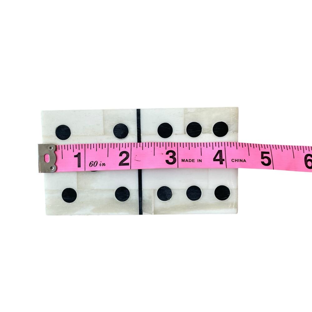 Perry Ellis x MELA ARTISANS 28pc Handcrafted Bone Inlay Domino Game Set NEW - Picture 14 of 16
